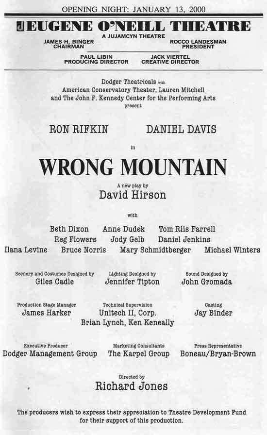 Wrong Mountain Cast